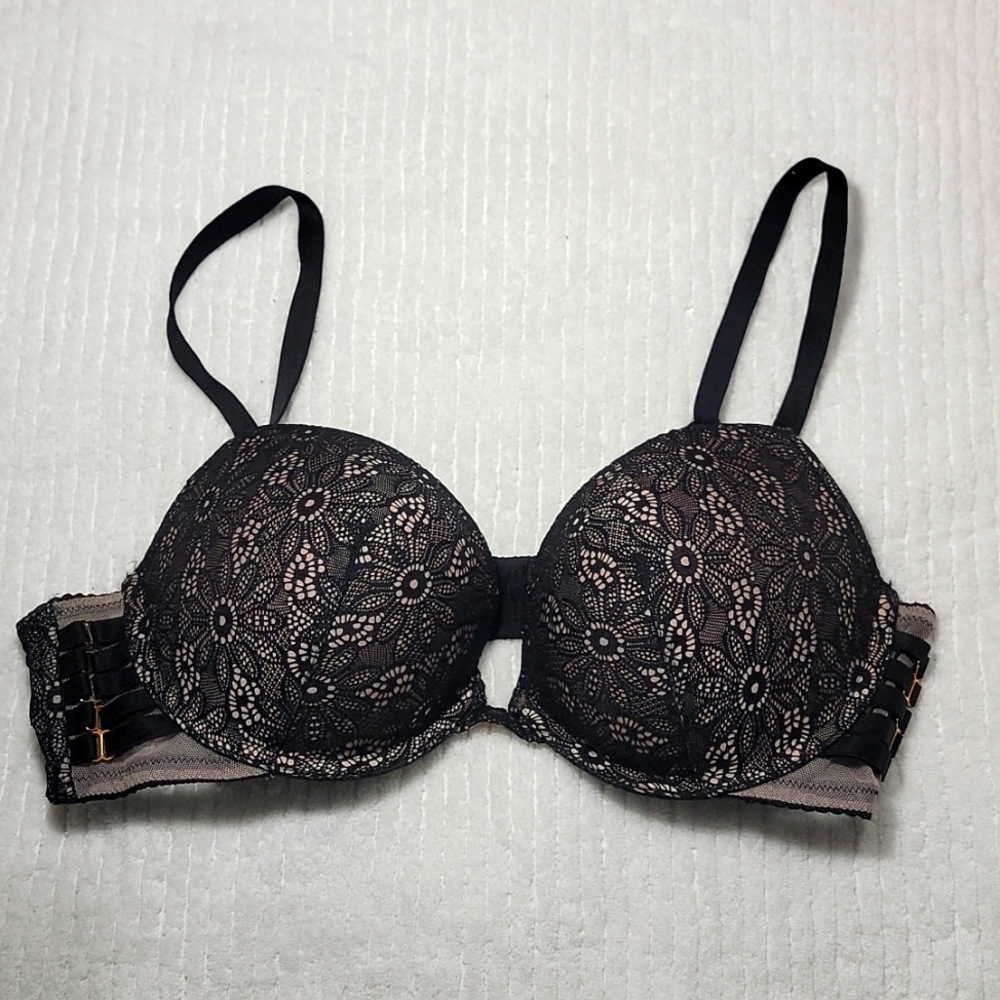 Victoria Secret, black/pink & rose gold, 36C